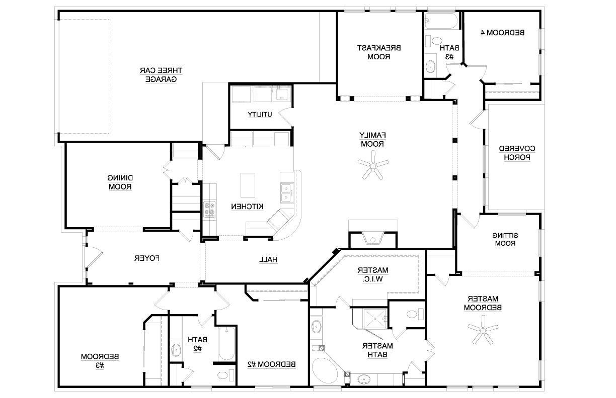 4 bedroom house plans one story