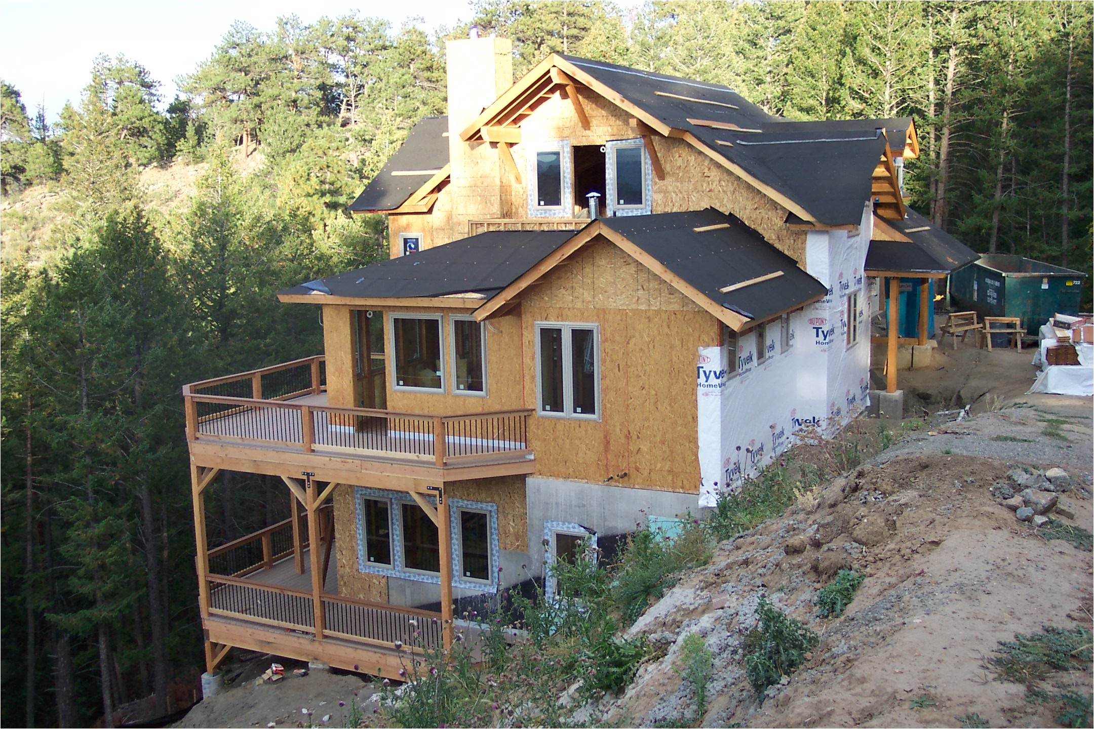 steep mountain modern home