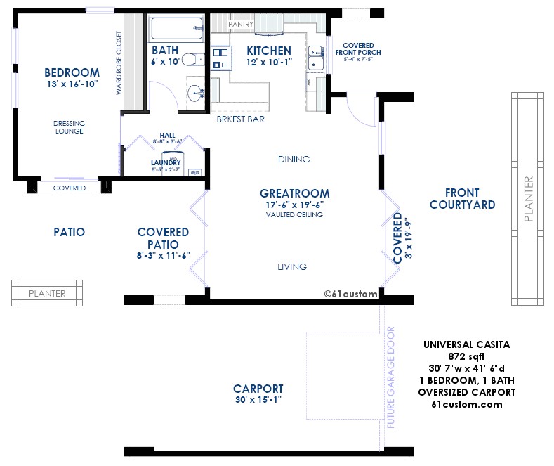 universal casita house plan