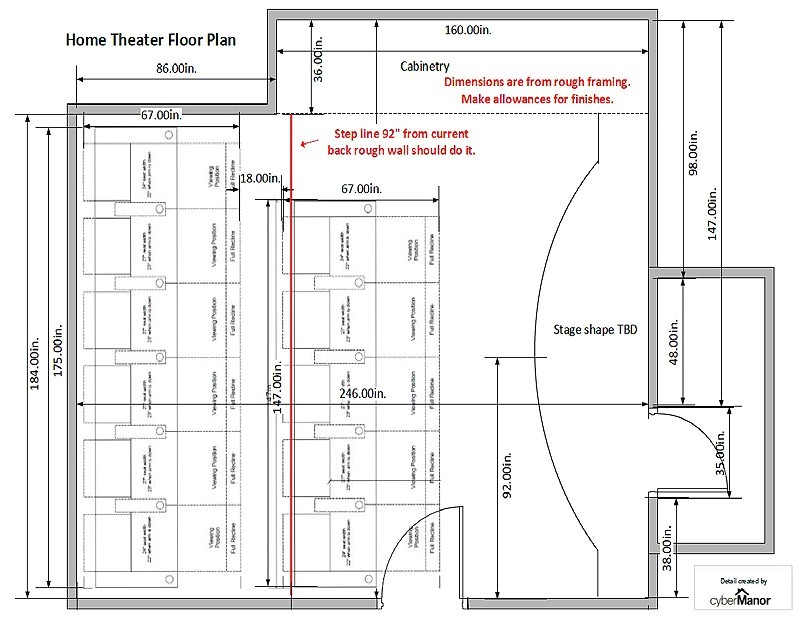 home theatre floor plans