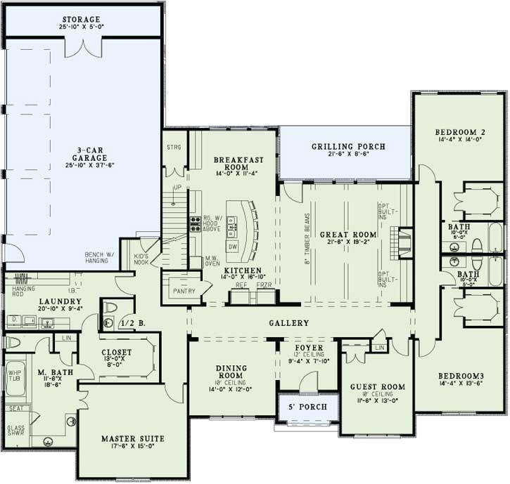 House Plans with Laundry Room attached to Master Bedroom 