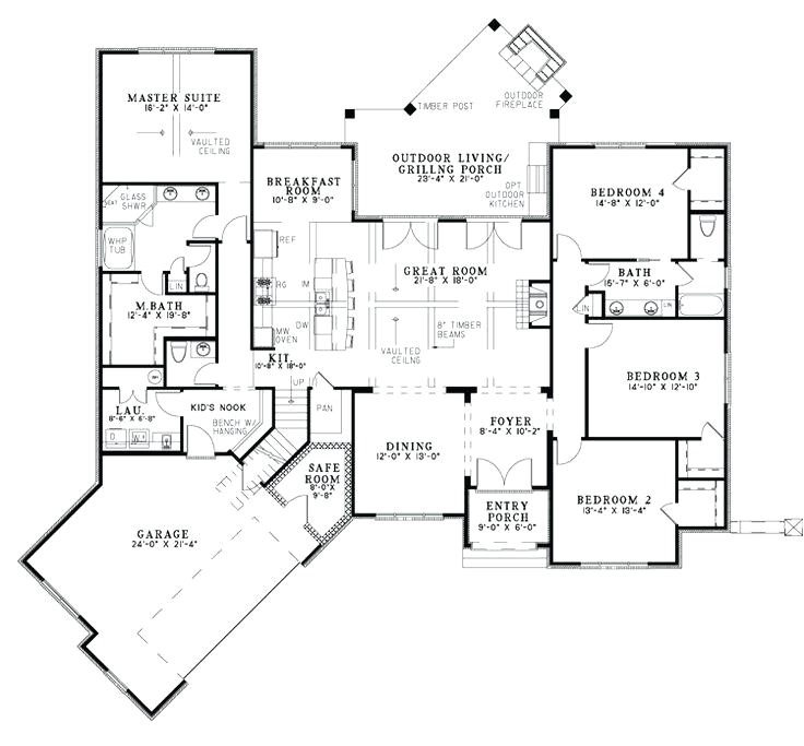 House Plans with Laundry Room attached to Master Bedroom 