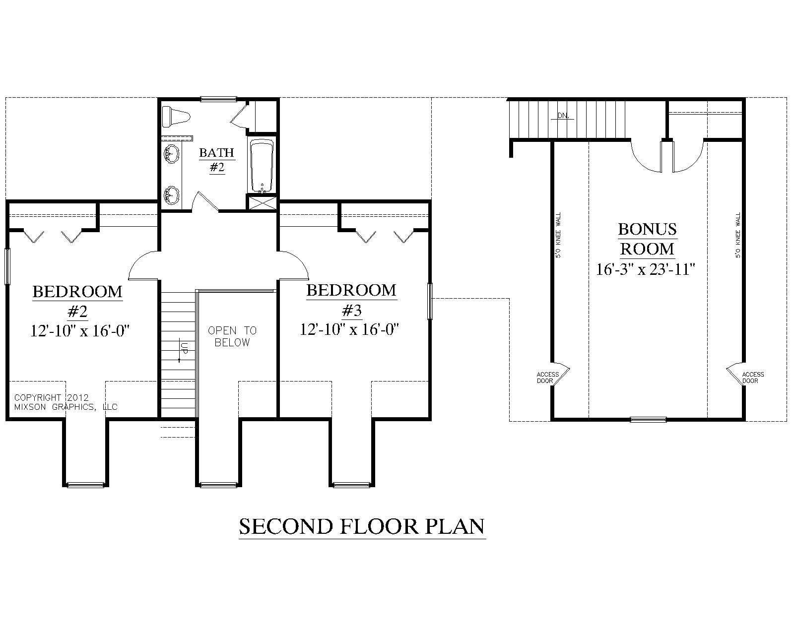 house plans 2 bedrooms downstairs