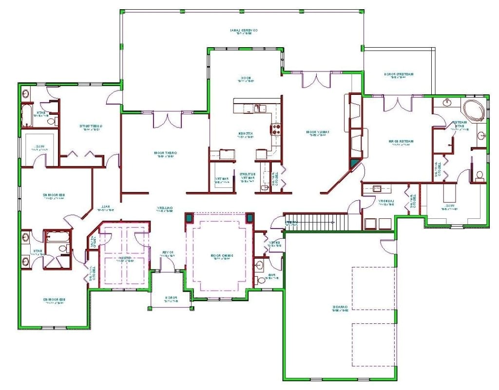one level house plans with basement