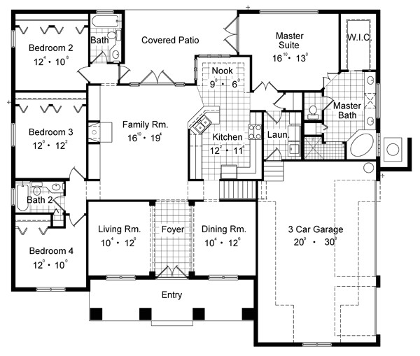 insulated concrete form house plans