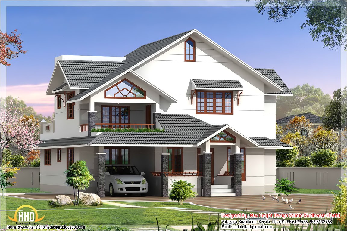 indian style 3d house elevations