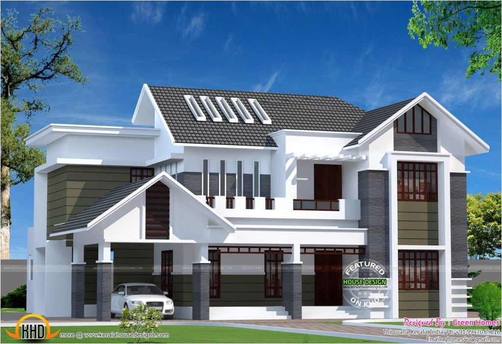 sq ft modern kerala home kerala home design and floor plans kerala home design duplex house dream home kerala house plans