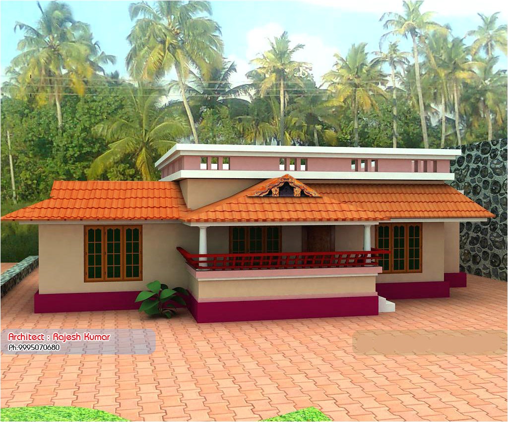 1000 square feet 3 bedroom low budget kerala style home design plan
