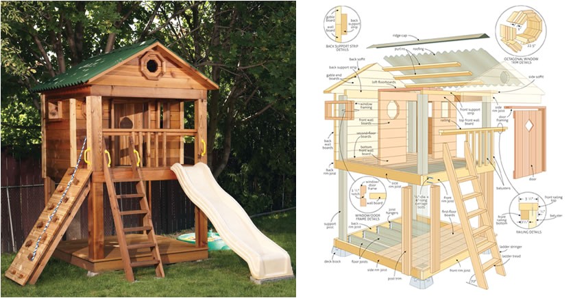 amazing kids playhouse plans free
