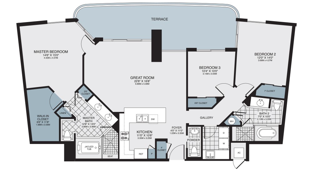 turnberry towers floor plans