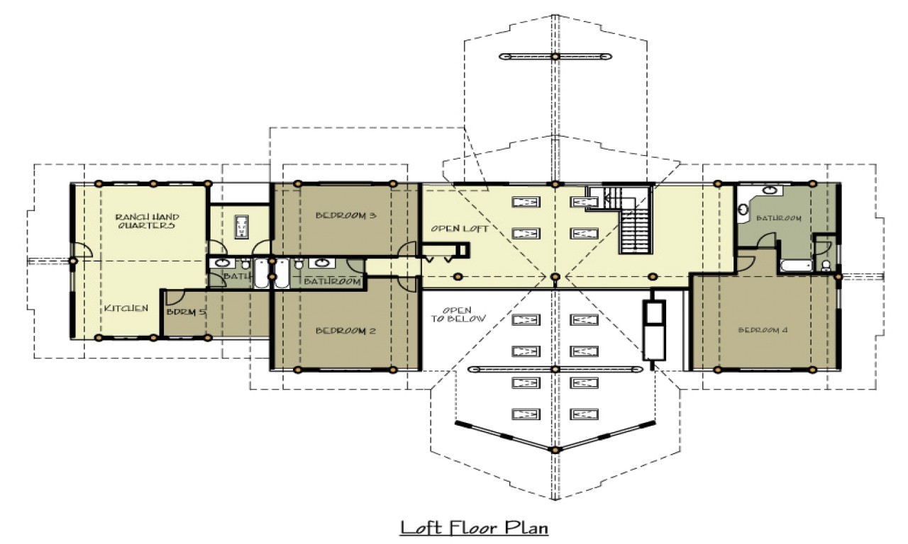 5f578af5f5c45b71 1 story log home plans ranch log home floor plans with loft