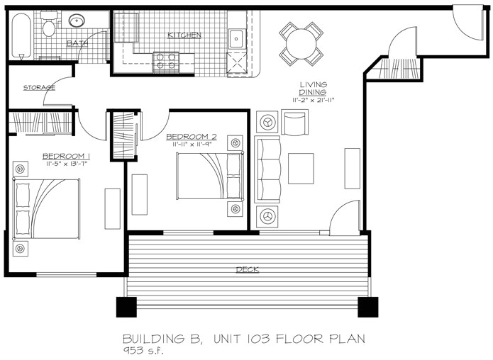 low income housing floor plans