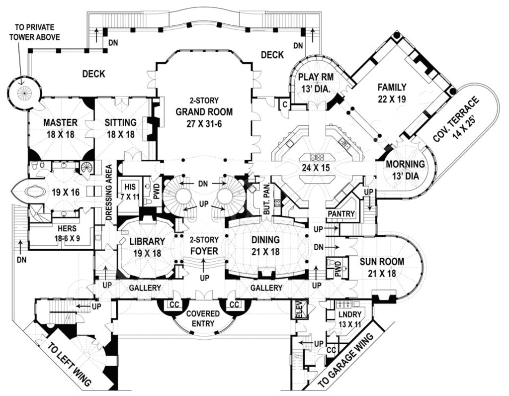 luxury house plans 20000 sq ft