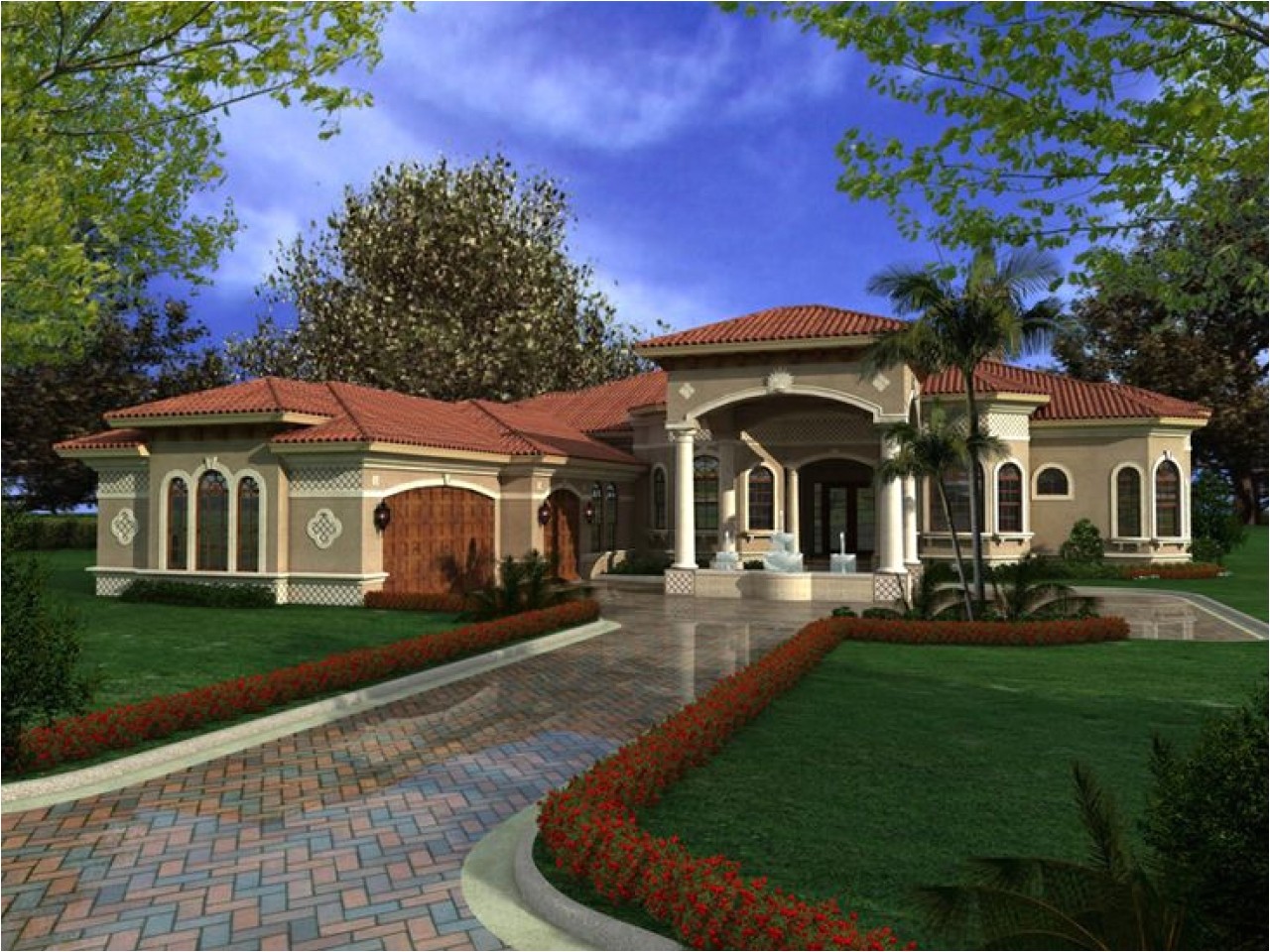 893b7f95fa70ba75 one story mediterranean house plans mediterranean houses with courtyards