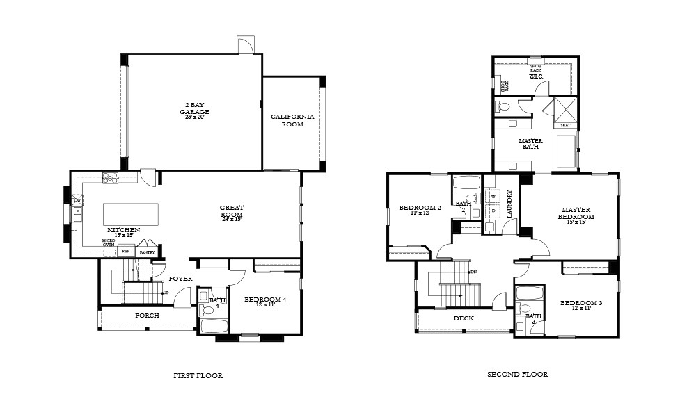 melody homes floor plans
