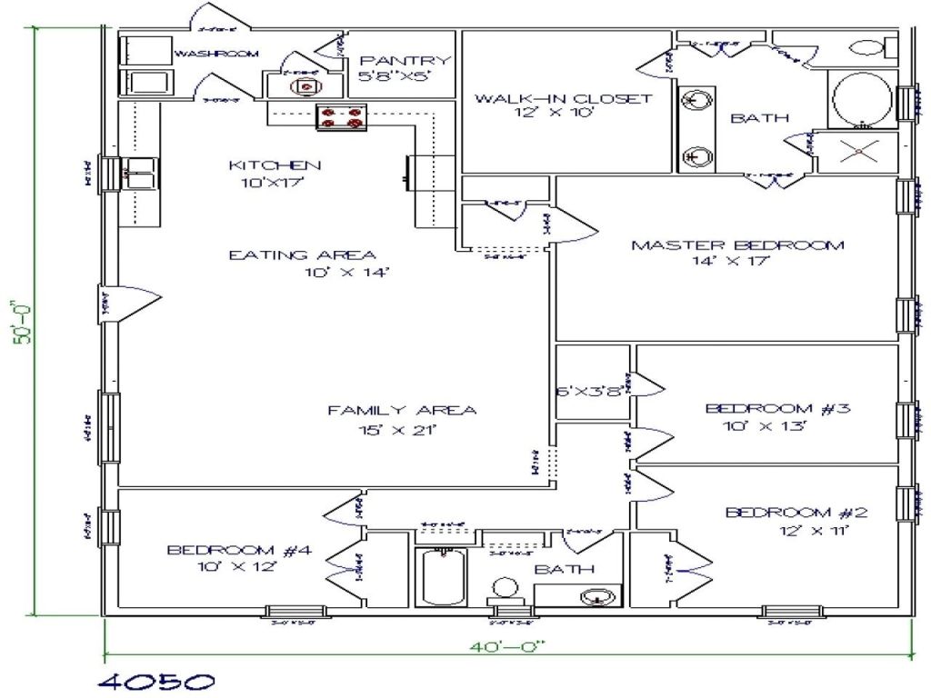Metal Home Plans Texas Texas Barndominium Floor Plans 40 50 Metal 