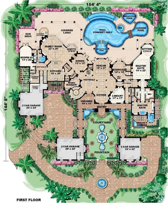 mini mansion house plans