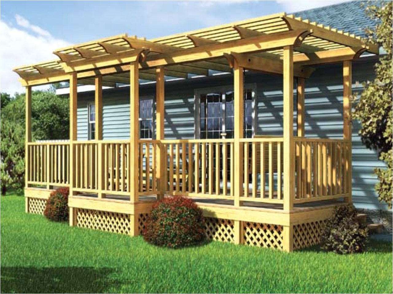 covered porches manufactured homes