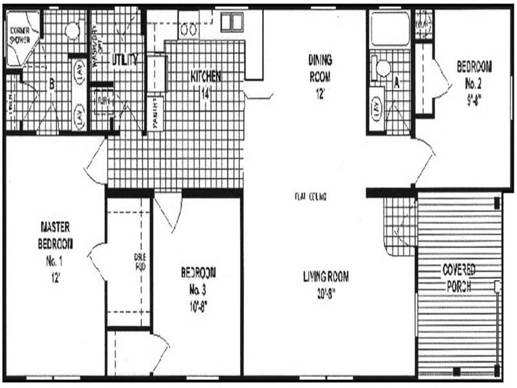 double wide manufactured homes floor plans 550749