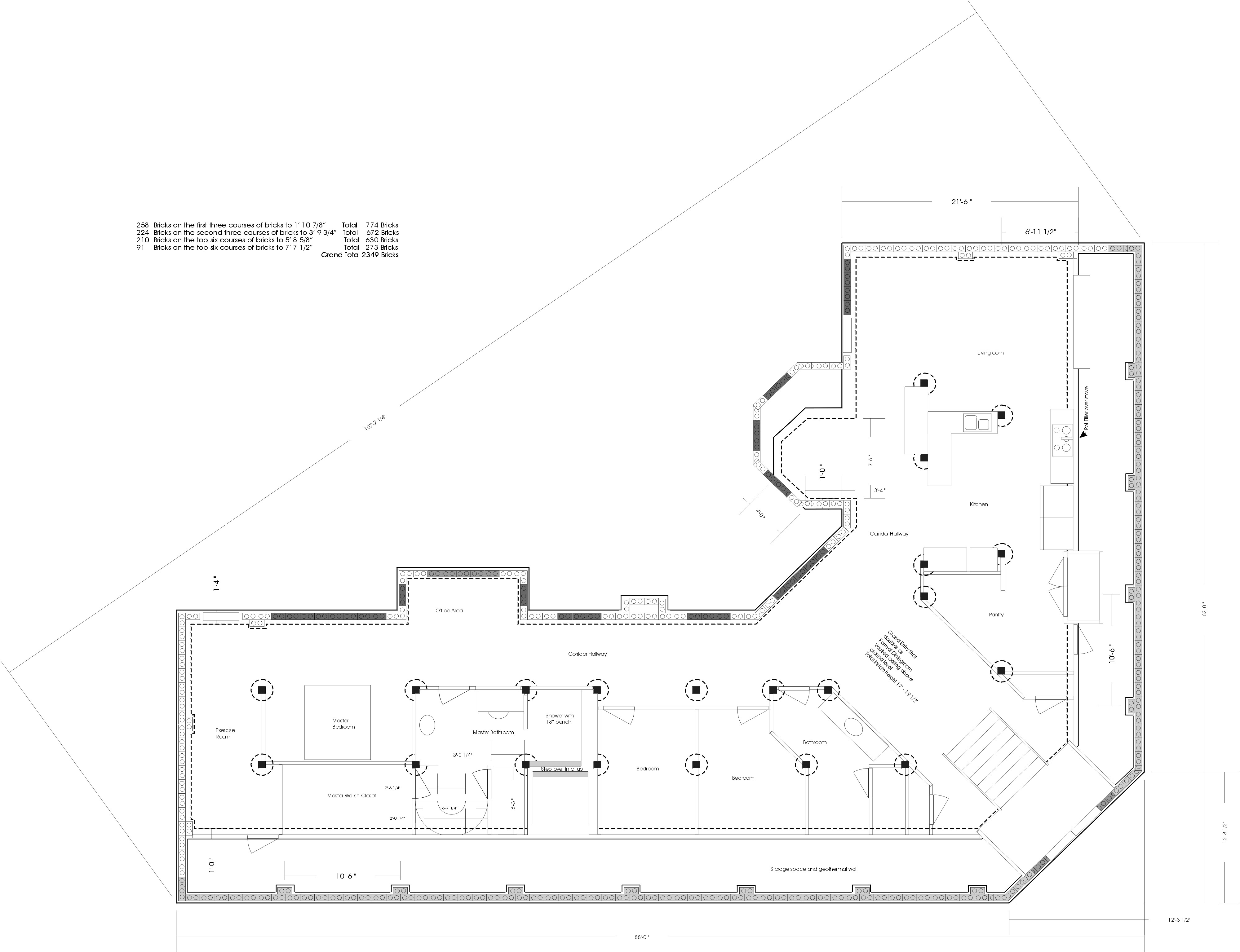 modern berm house plans