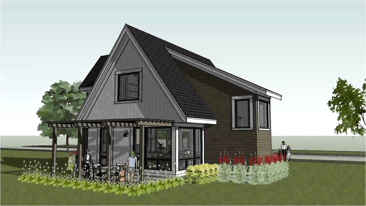 modern cottage house plans small