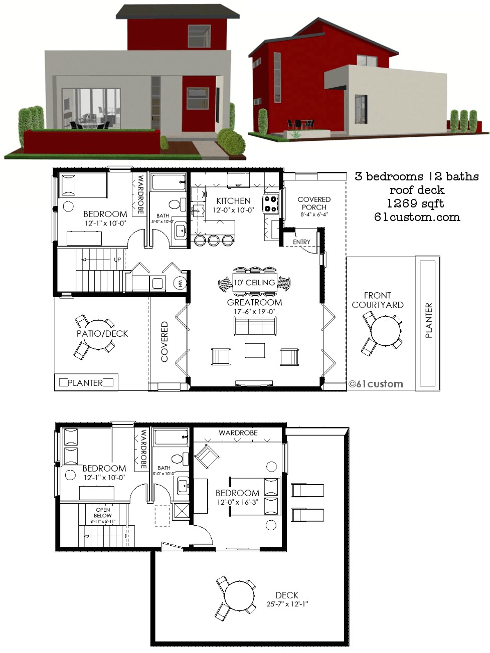 modern floor plans with pictures