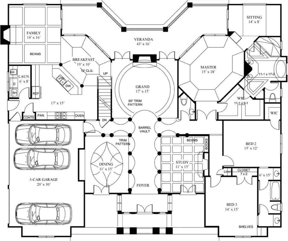 luxury home floor plans with pictures
