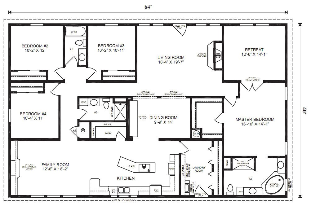modular home plans 4 bedrooms