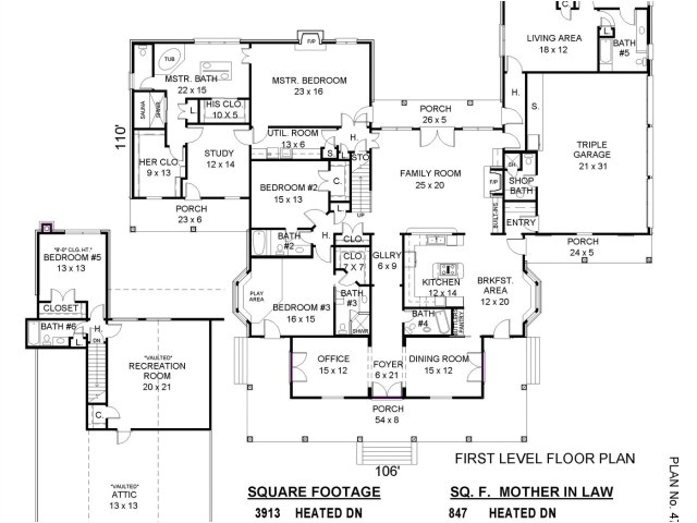 house plans with mother in law apartment