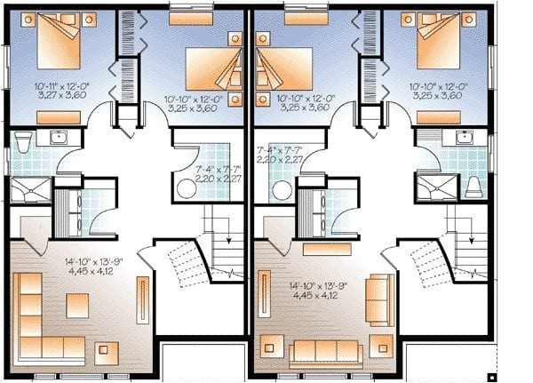 modern multi family house plans