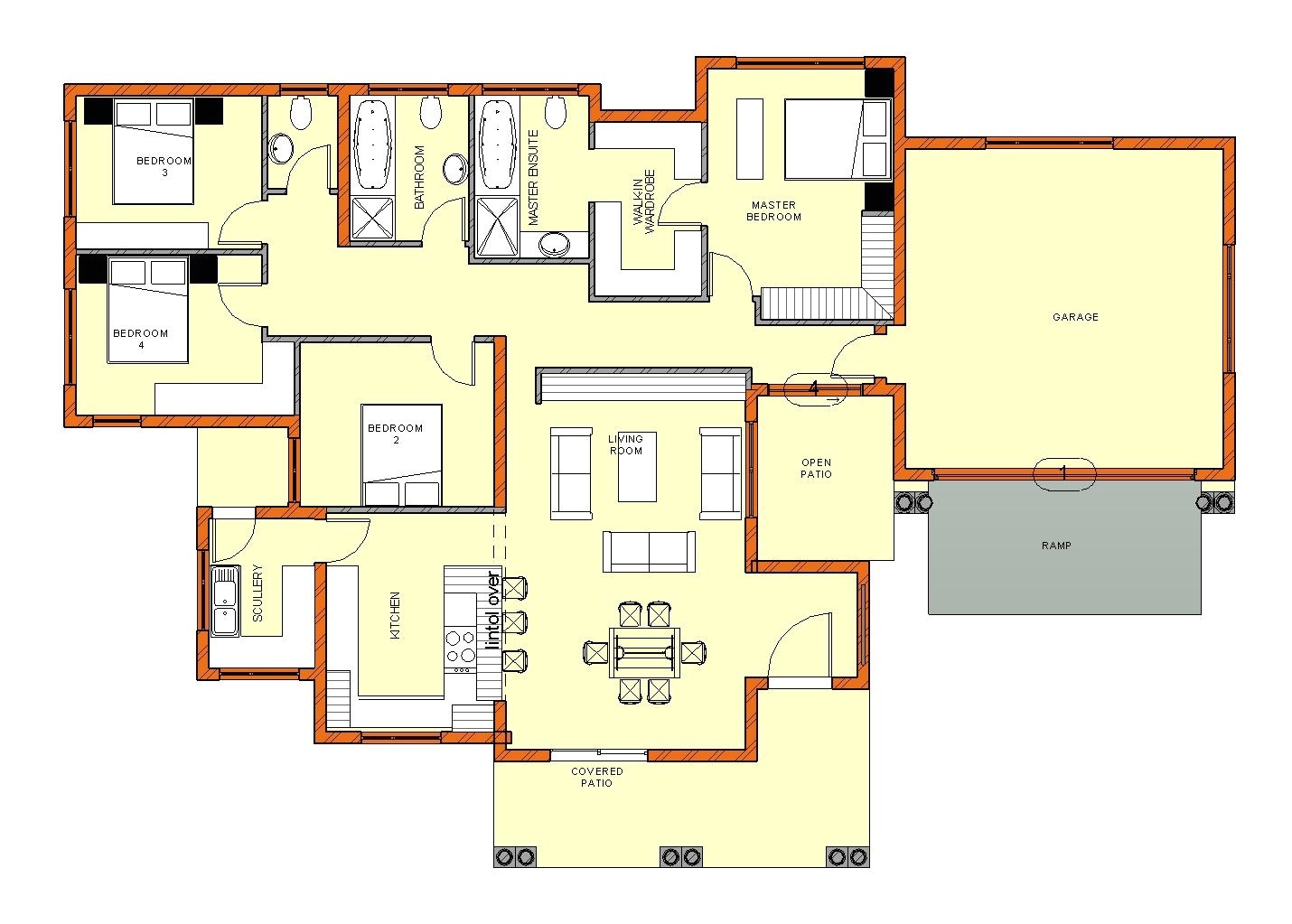 south african 5 bedroom house plans