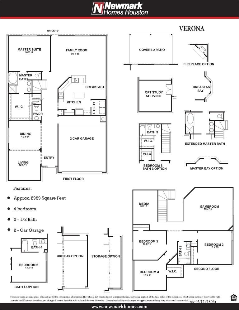 newmark homes floor plans 2005