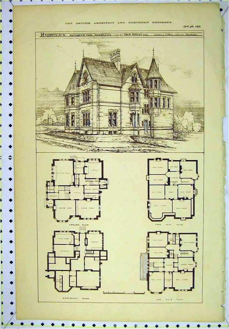 Old Home Plans Vintage Victorian House Plans Classic Victorian Home