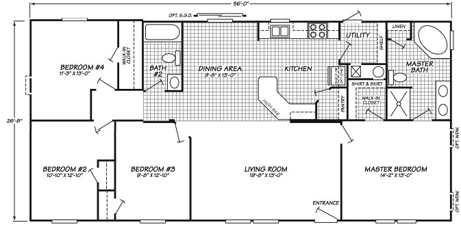 old fleetwood mobile home floor plans