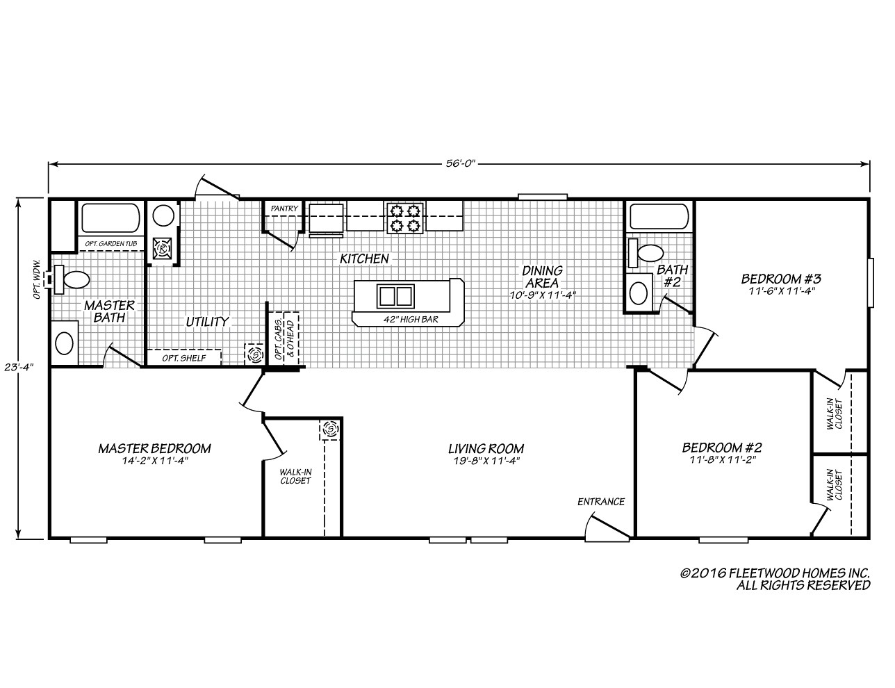old fleetwood mobile home floor plans
