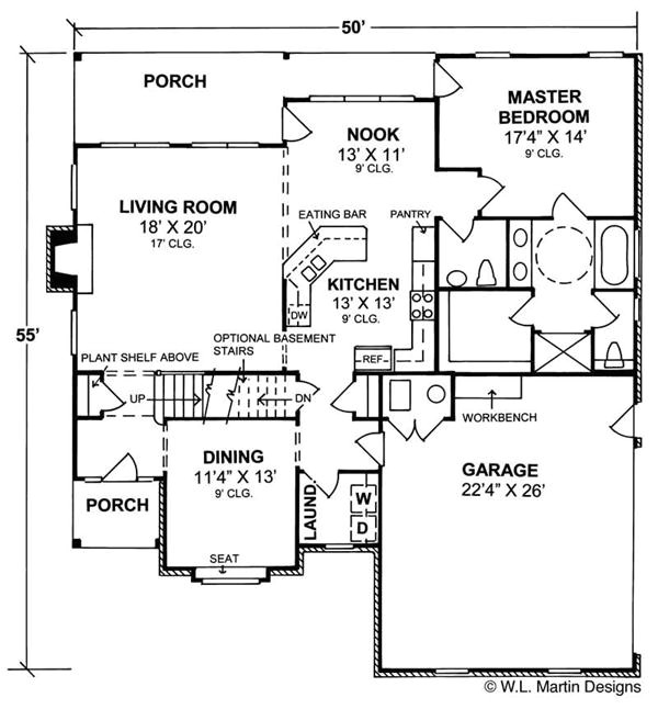 one story handicap accessible house plans