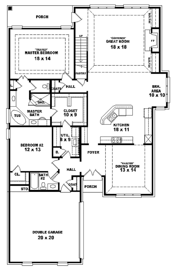 one story house plans with bonus room above garage