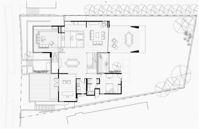 modern open floor house plans