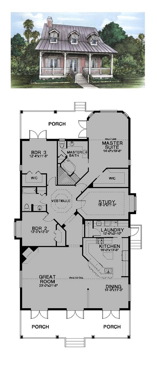 florida cracker style cool house plan id ch