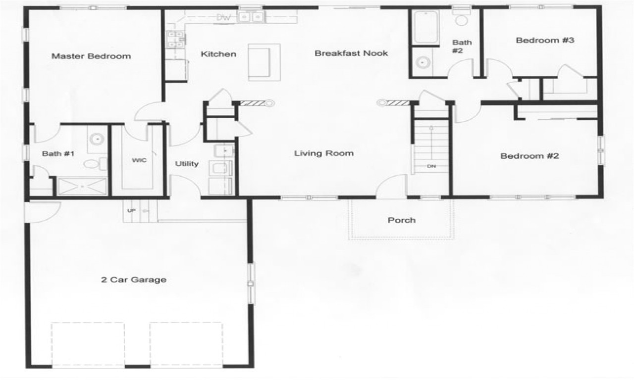 Open Floor Plans for Ranch Homes Ranch with Barn Style Homes Ranch Homes with Open Floor