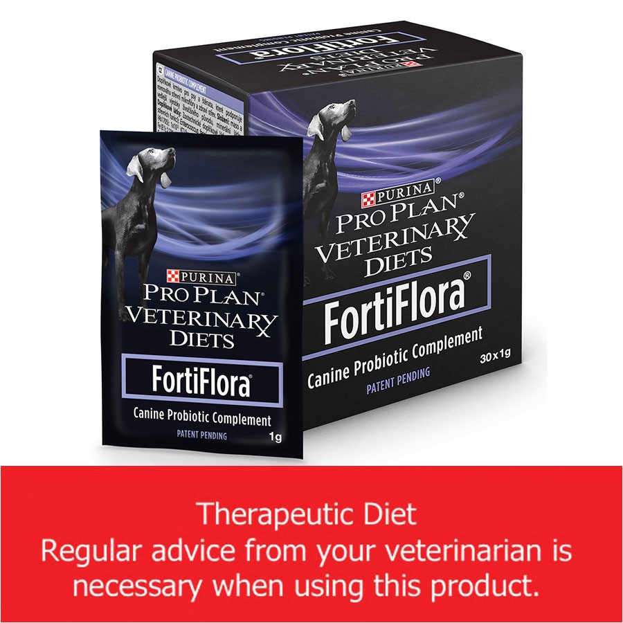 purina pro plan vet diet fortiflora canine nutritional supplement 30x1g