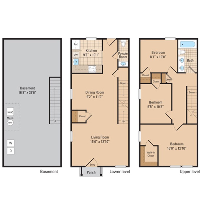philadelphia row house floor plan