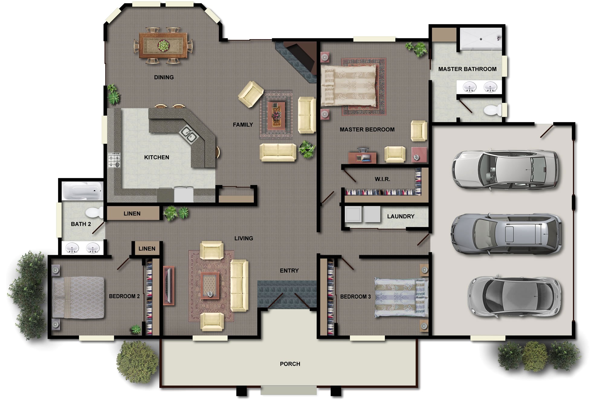 3 bedroom house plans ideas