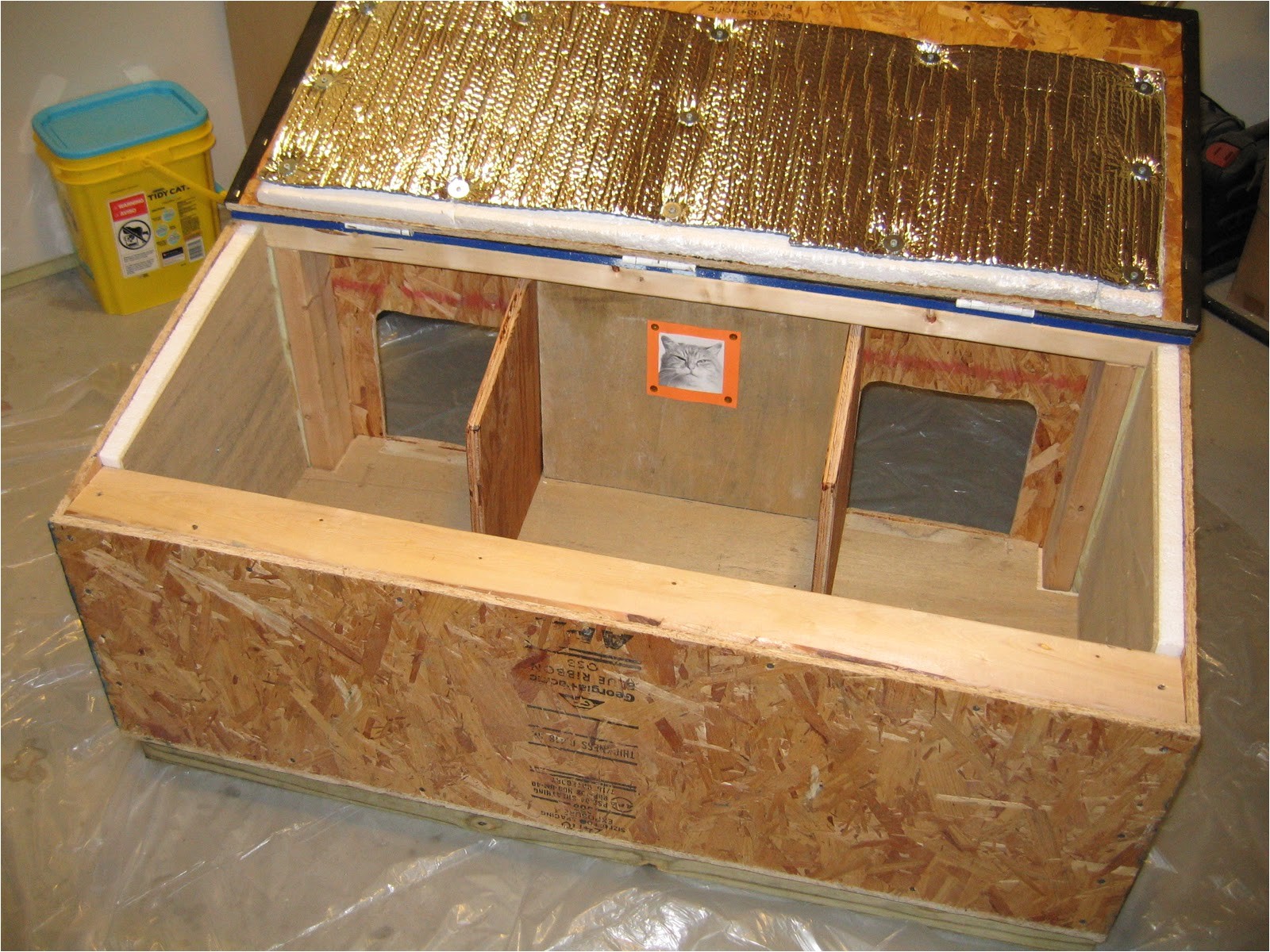 cat house plans insulated