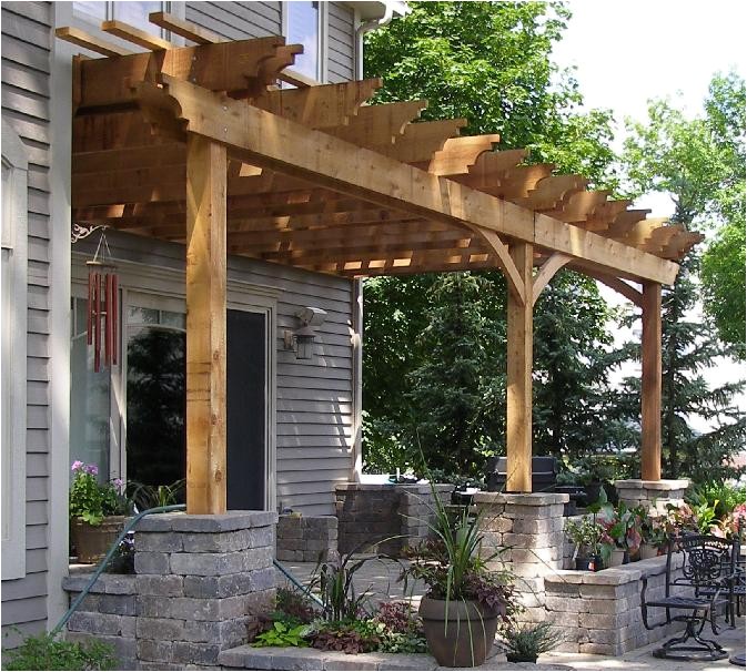 incredible pergola attached to house photos
