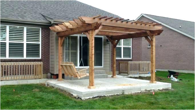 pergola plans attached to house