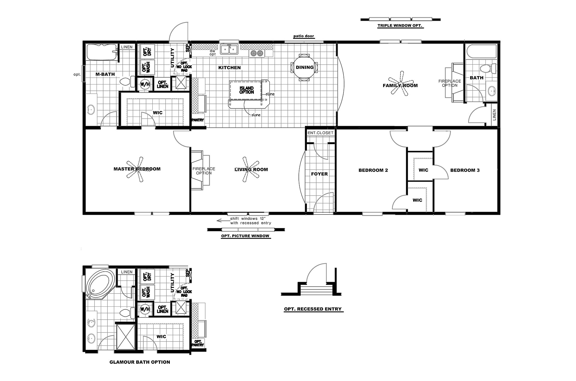 single wide mobile home floor plans and pictures