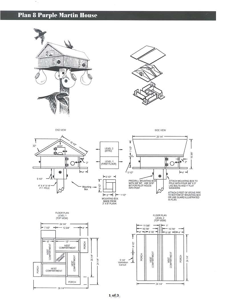  Purple Martin House Plans Hole Size Purple Martin House Plans Hole Size 