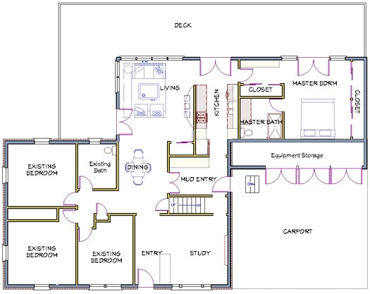 ranch home remodel floor plans