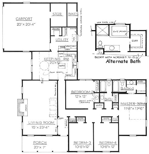 ranch house plans with inlaw quarters